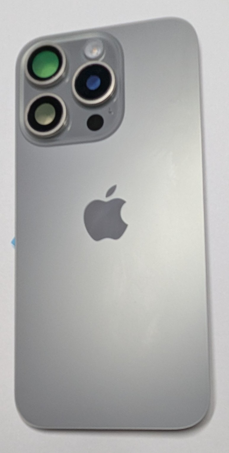 15 Pro Back Glass Natural Titanium replacement screen